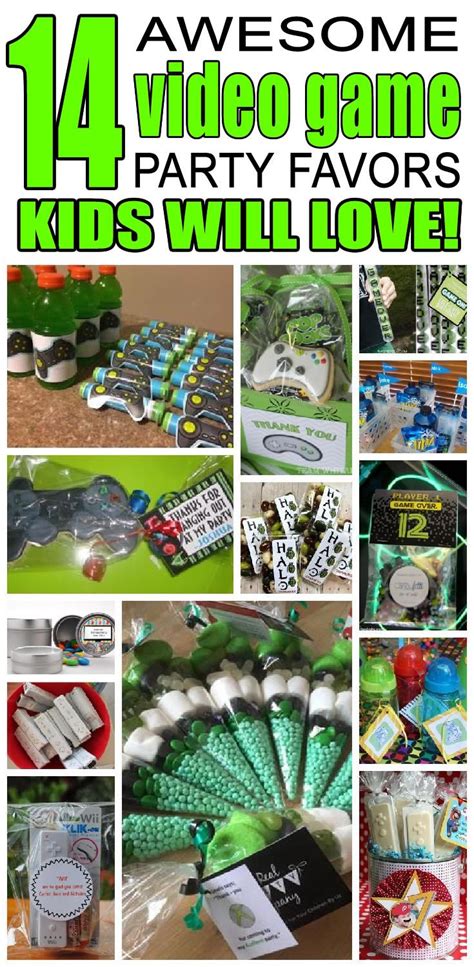 party favor ideas for video game party